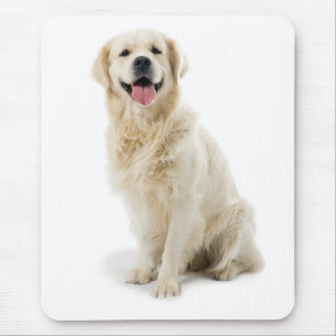 Smiling Golden Retriever Puppy Mousepad