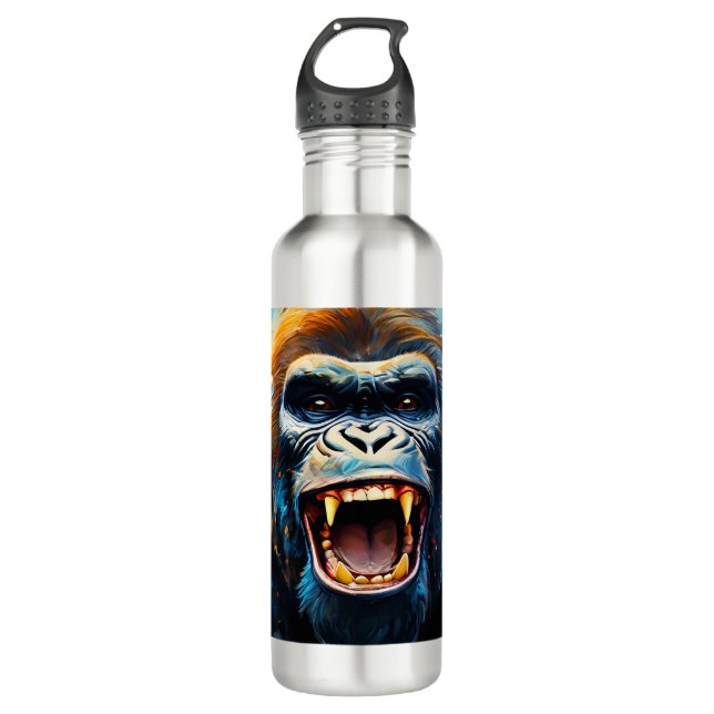 Smiling Gorilla  710 Ml Water Bottle (Front)