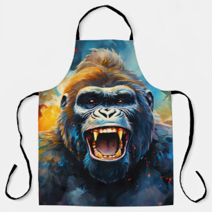 Smiling Gorilla  Apron