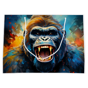 Smiling Gorilla Large Gift Bag