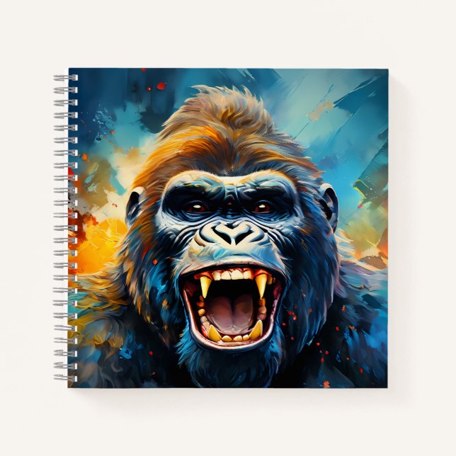 Smiling Gorilla  Notebook (Front)