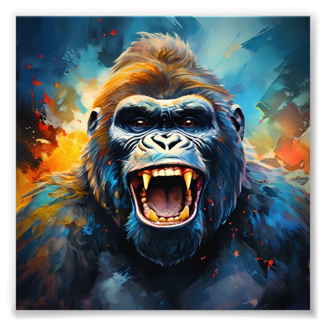 Smiling Gorilla  Photo Print (Front)