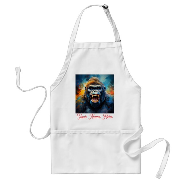 Smiling Gorilla  Standard Apron (Front)