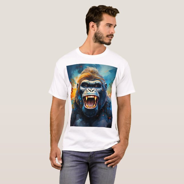Smiling Gorilla  T-Shirt (Front Full)