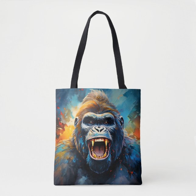 Smiling Gorilla  Tote Bag (Front)