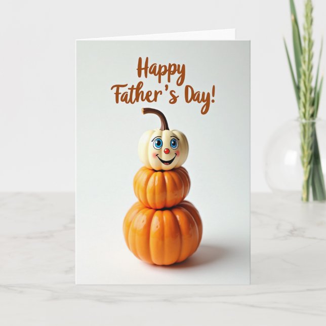 Smiling Gourd Fathers Day Card (Front)