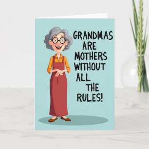 Smiling Grandma Mothers Day Card