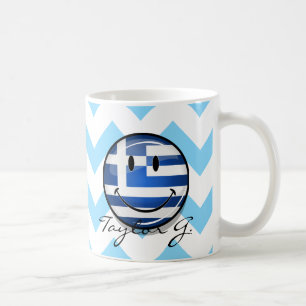 Smiling Greek Flag Coffee Mug