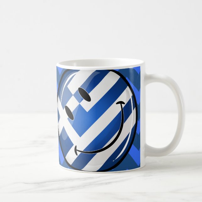 Smiling Greek Flag Coffee Mug (Right)