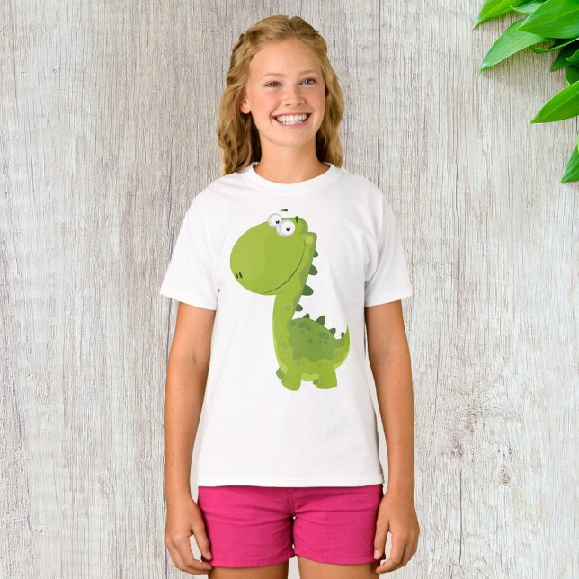 Smiling Green Dino T-Shirt (Creator Uploaded)