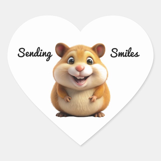 Smiling Hamster Sticker (Front)