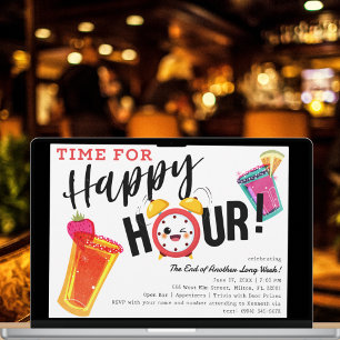Smiling Happy Hour Invite