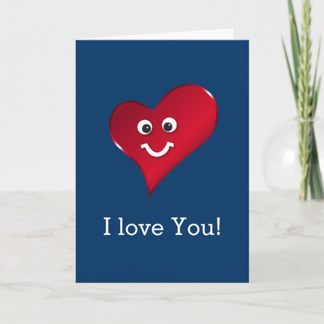 Smiling heart card (Front)