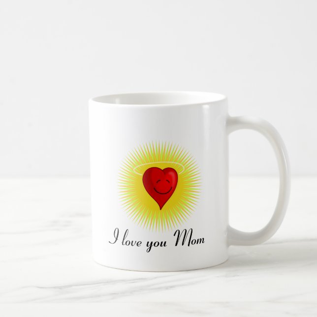 Smiling Heart (Personalise) Coffee Mug (Right)