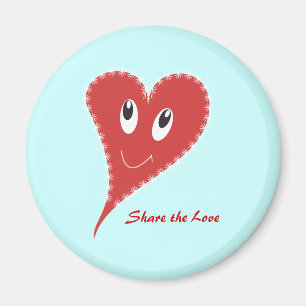 Smiling Heart Valentine’s Magnet