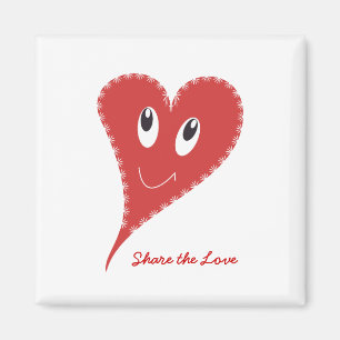 Smiling Heart Valentine’s Magnet