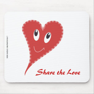 Smiling Heart Valentine’s Mouse Pad