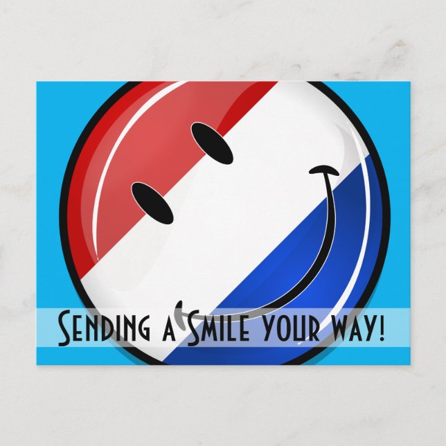 Smiling Holland Netherlands Flag Postcard (Front)