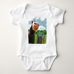 Smiling Horse Baby Bodysuit