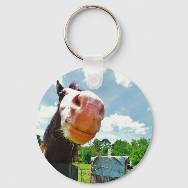 Smiling Horse Key Ring (Front)