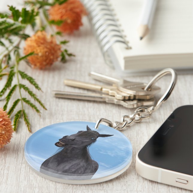 Smiling Horse Key Ring (Front Right)