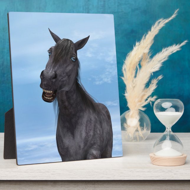 Smiling Horse Plaque (Side)