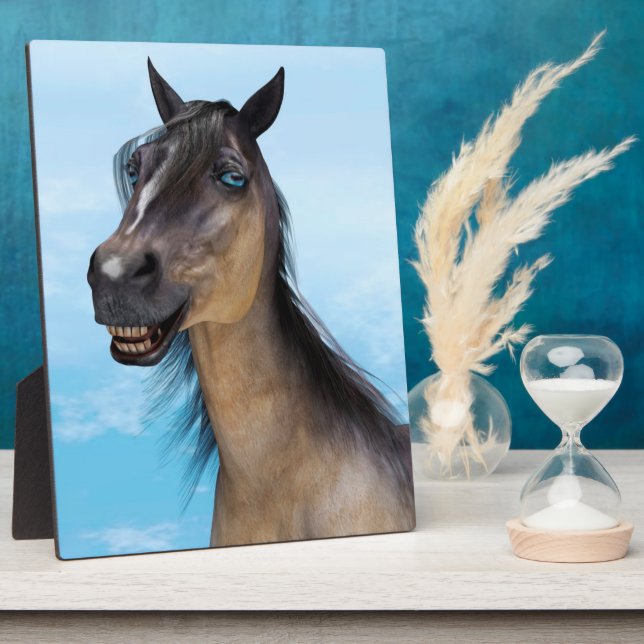 Smiling Horse Plaque (Side)