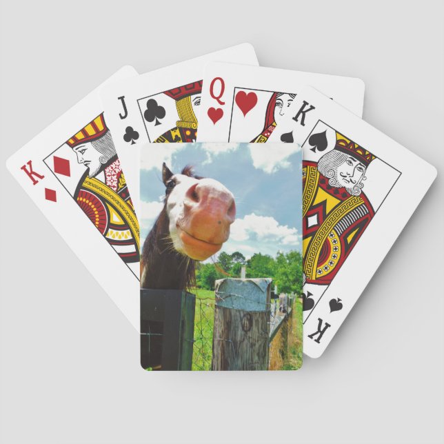 Smiling Horse Playing Cards (Back)