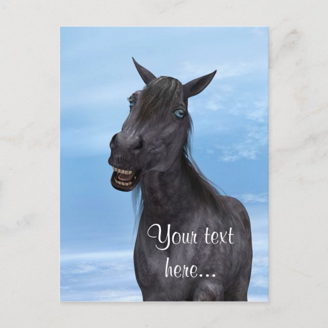 Smiling Horse Postcard (Front)