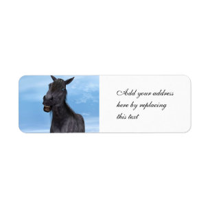 Smiling Horse Return Address Label