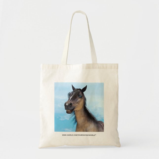 Smiling Horse Tote Bag (Front)
