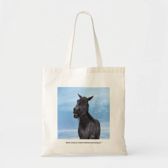 Smiling Horse Tote Bag (Front)