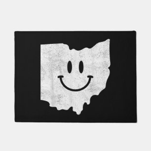 Smiling in OH – Funny Ohio Happy Face Doormat