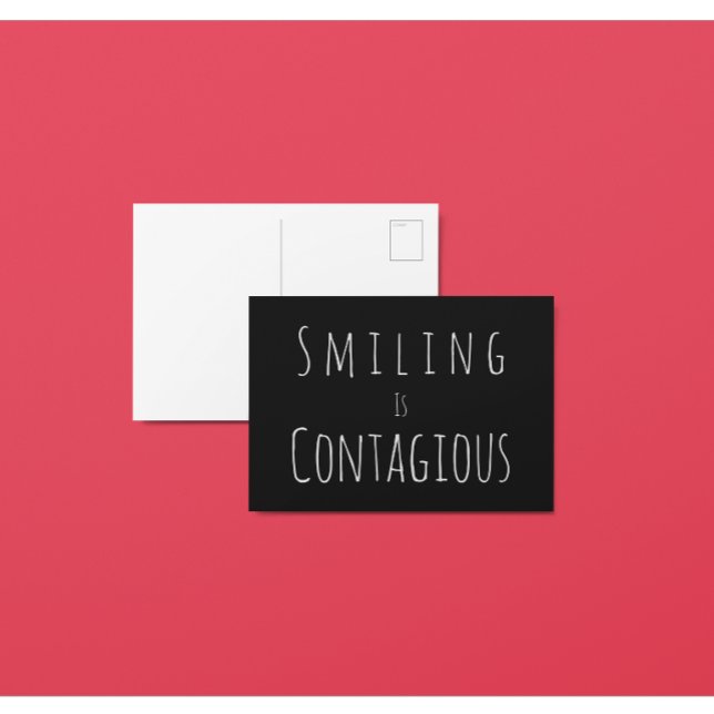 Smiling Is Contagious Postcard (Creator Uploaded)