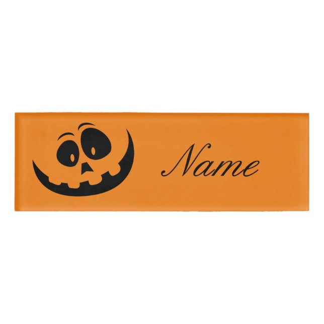 Smiling Jack O'lantern Thunder_Cove Name Tag (Front)