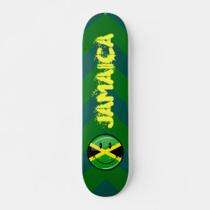 Smiling Jamaican Flag Skateboard
