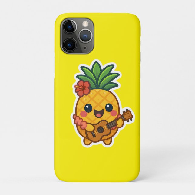 Smiling Kawaii Pineapple – Tropical Case-Mate iPhone Case (Back)