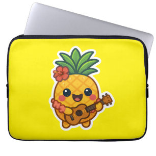Smiling Kawaii Pineapple – Tropical Laptop Sleeve