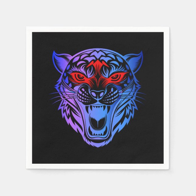 Smiling Kitty Napkin (Front)