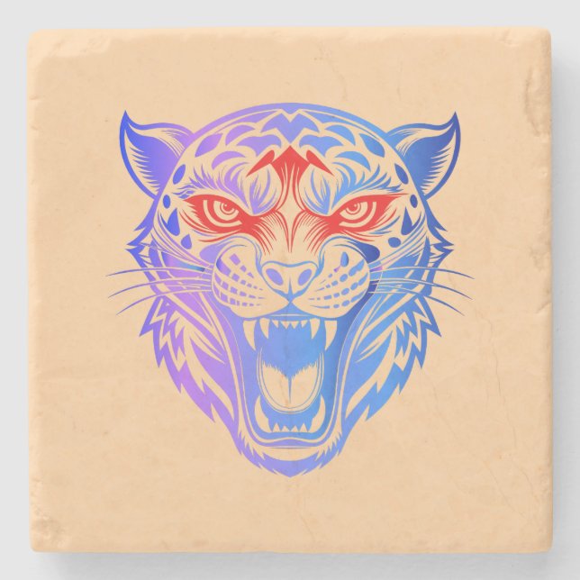 Smiling Kitty Stone Coaster (Front)