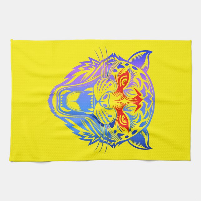 Smiling Kitty Tea Towel (Horizontal)