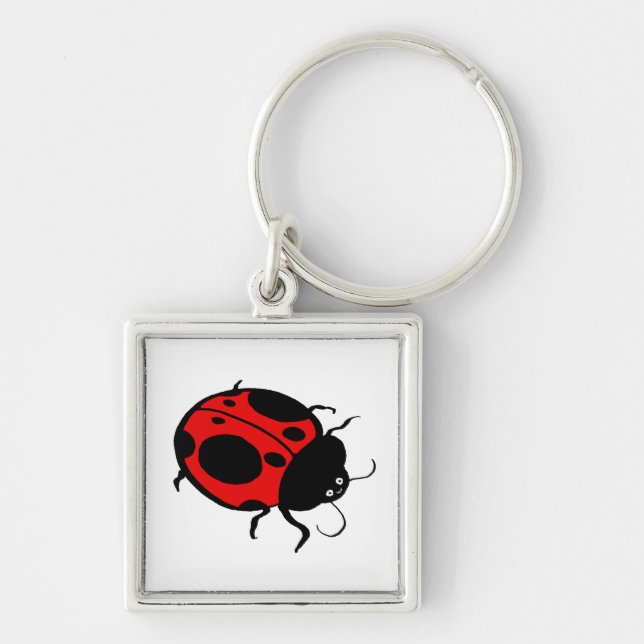 Smiling Ladybug  - Key Ring (Front)