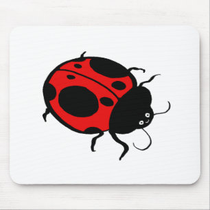 Smiling Ladybug - Mouse Pad