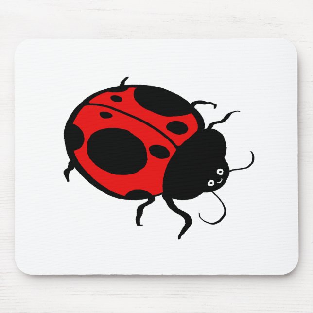 Smiling Ladybug  - Mouse Pad (Front)