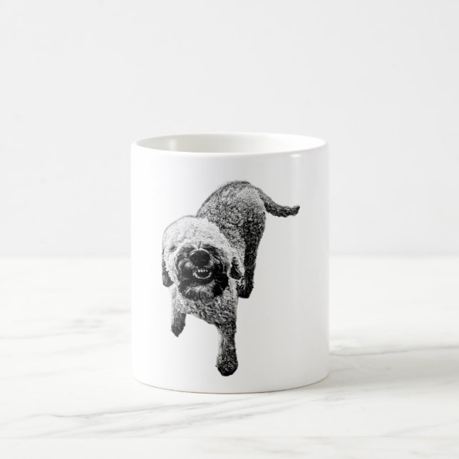 Smiling Lagotto Mug – Curly Dog Joy Print (Center)