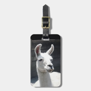 Smiling Llama Luggage Tag