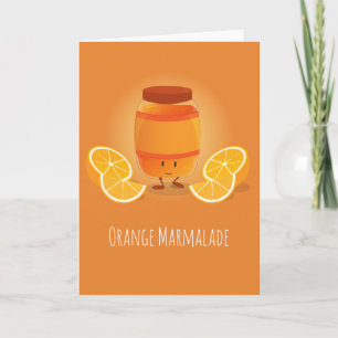 Smiling Marmalade Jam   Greeting Card