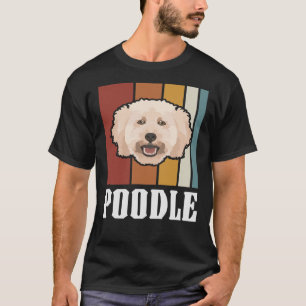 Smiling Miniature Poodle Retro T-Shirt