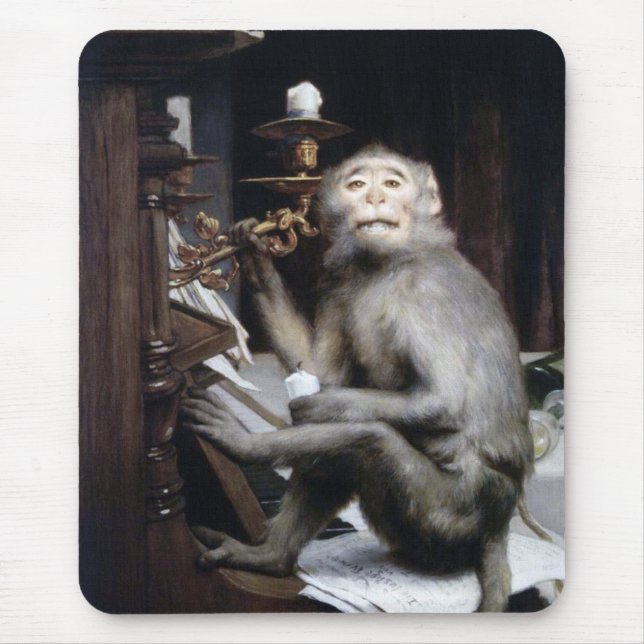 Smiling Monkey Mouse Pad (Front)