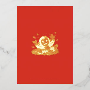Smiling Monkey with Big Eyes Playful Tropical Foil Holiday Card